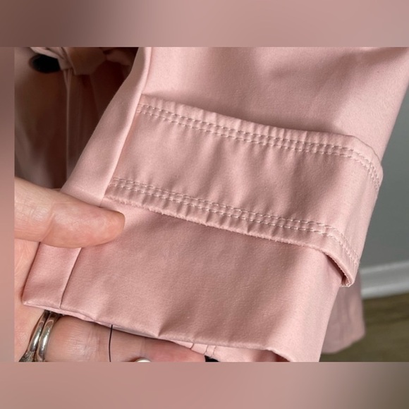 Women’s GUESS Trench Coat Blush Pink Sz Large - Picture 9 of 15
